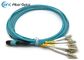 Сборки кабеля оптического волокна OM3 8F MPO