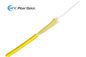 Желтая симплексная куртка ПВК ЛСЗХ ОФНП одиночного режима кабеля оптического волокна мультимодная