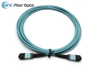 Волокно МПО кабелей ОМ3 24 заплаты волокна центра данных 5М к кругу 3.0мм МПО женскому